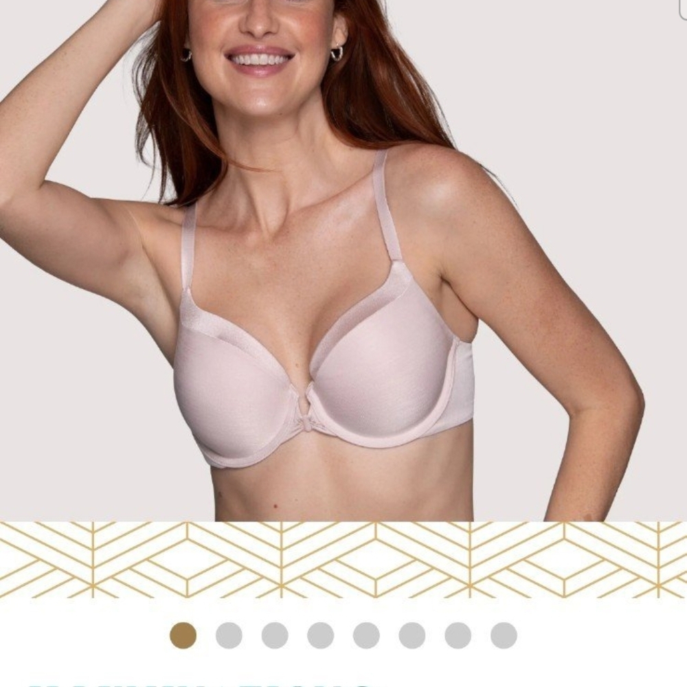 Vanity Fair 40C Illumination® Front Close Full Coverage Underwire Bra NWT Beige